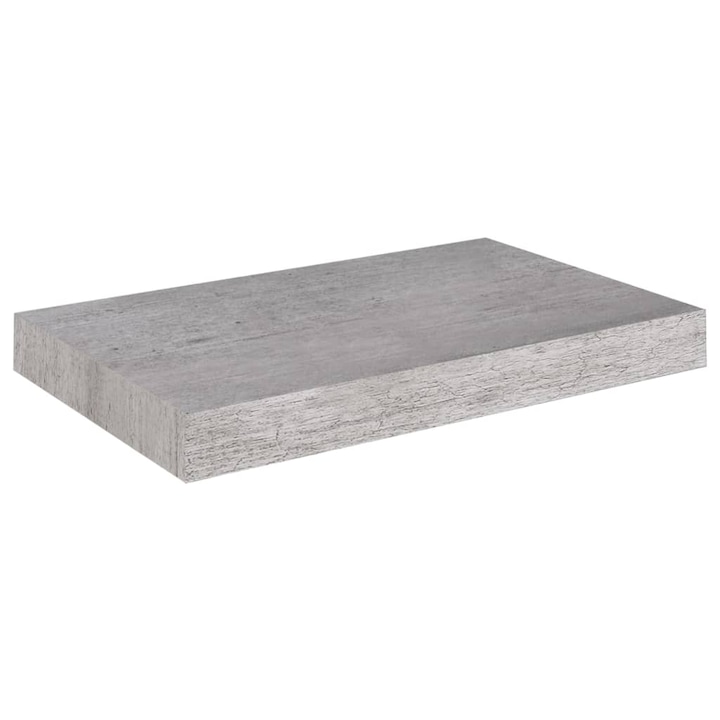 vidaXL betonszürke MDF lebegő fali polc 40 x 23 x 3,8 cm (326591)