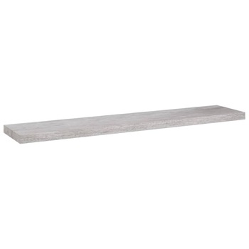 Raft de perete suspendat, gri beton, 120x23,5x3,8 cm, MDF 326606 Raft de perete suspendat, gri beton, 120x23,5x3,8 cm, MDF 326606