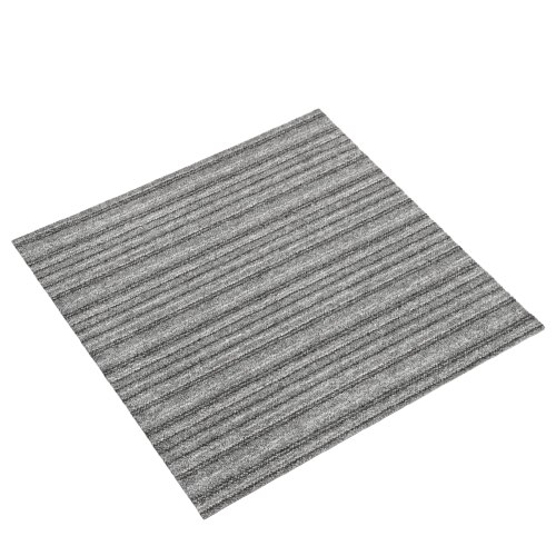 Set placi de pardoseala, 20 buc, gri cu dungi, 50 x 50 cm, 5 m² 147312