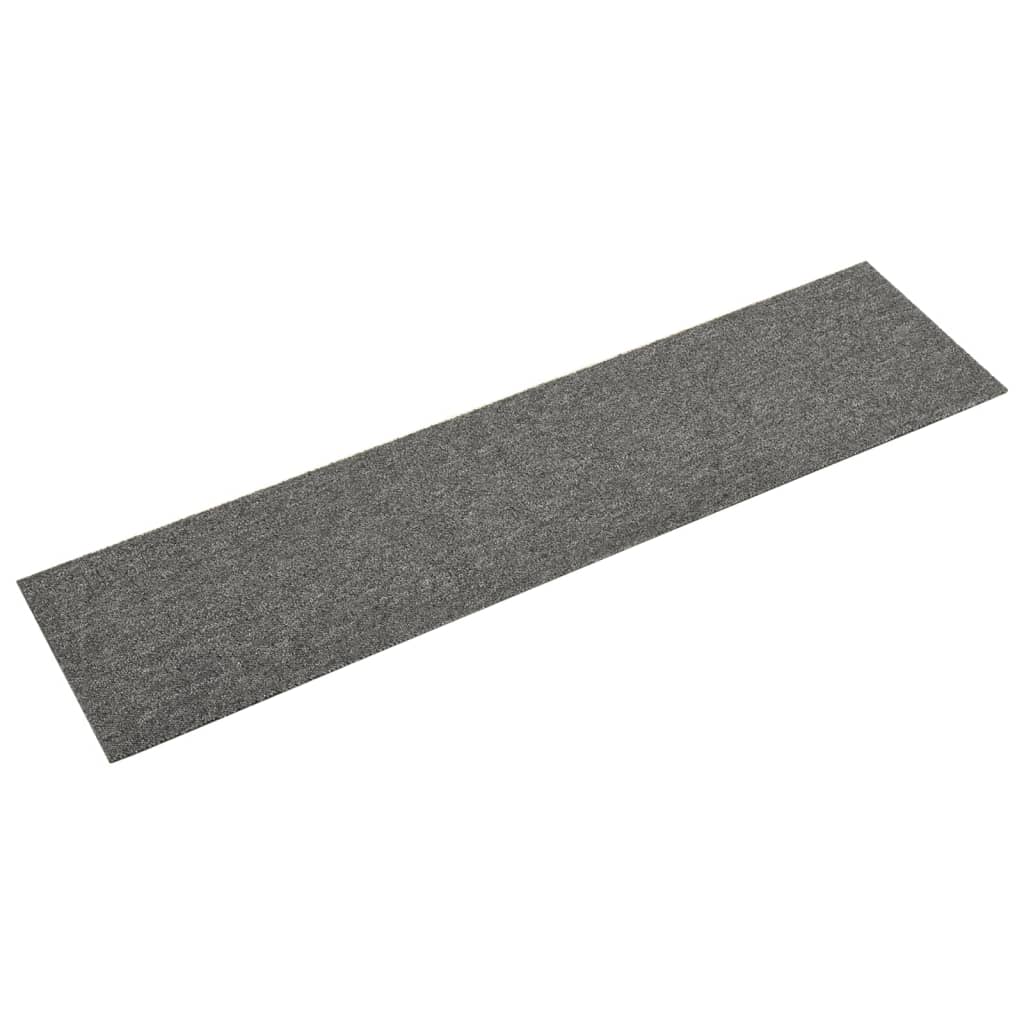 Set dale mocheta pentru podea, 16 buc, gri, 25x100 cm, 4 m² 331482
