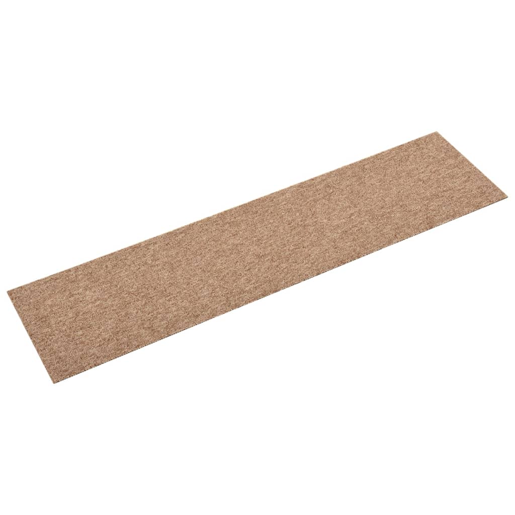 Set dale mocheta pentru podea, 16 buc, bej, 25x100 cm, 4 m² 331484