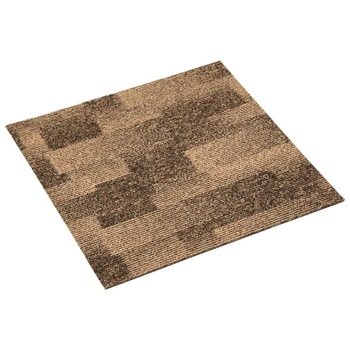 Set dale mocheta pentru podea, 20 buc, maro, 5 m² 331490 Set dale mocheta pentru podea, 20 buc, maro, 5 m² 331490