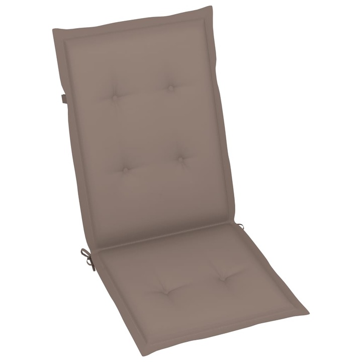 Set perne scaun de gradina, 6 buc, gri taupe, 120 x 50 x 4 cm 314112