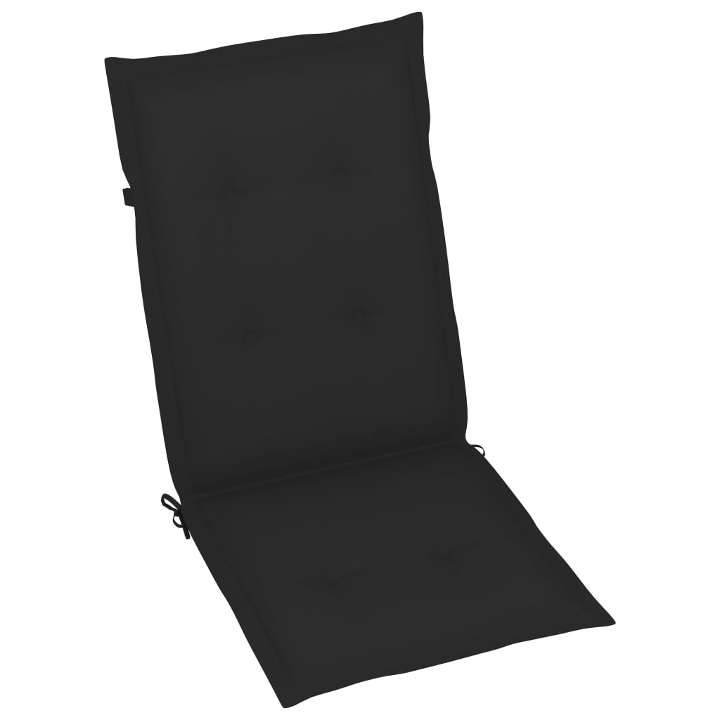Set perne scaun de gradina, 6 buc, negru, 120x50x4 cm 314111