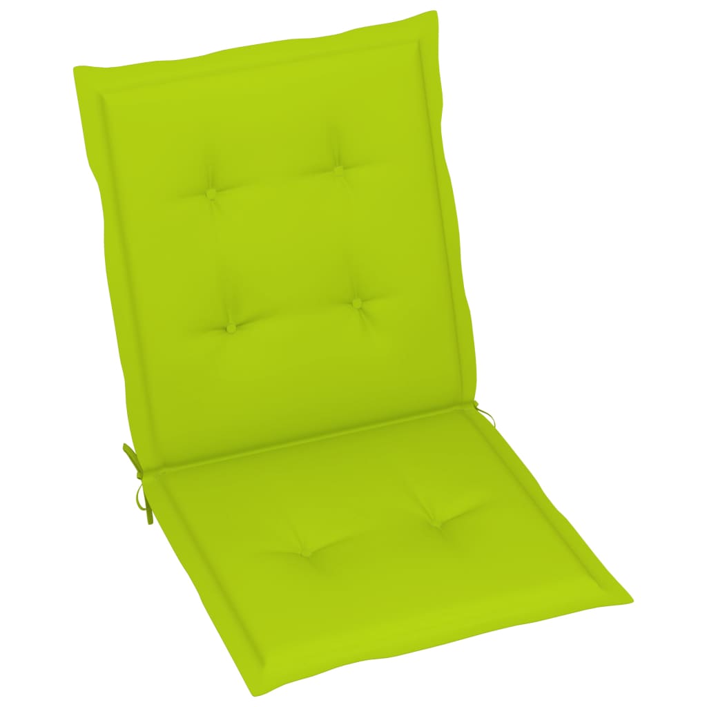 Set perne scaun de gradina, 2 buc, verde aprins, 100x50x4 cm 314146