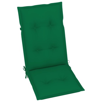 Set perne pentru scaun de gradina, 4 buc, verde, 120x50x7 cm 314249 Set perne pentru scaun de gradina, 4 buc, verde, 120x50x7 cm 314249