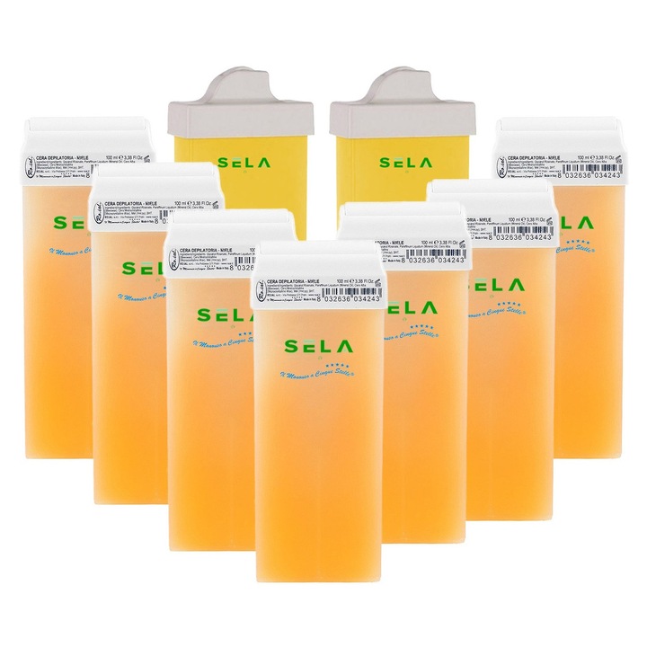 Set 9 Ceara Epilat, 7 roll-on aplicator normal si 2 roll-on aplicator ingust