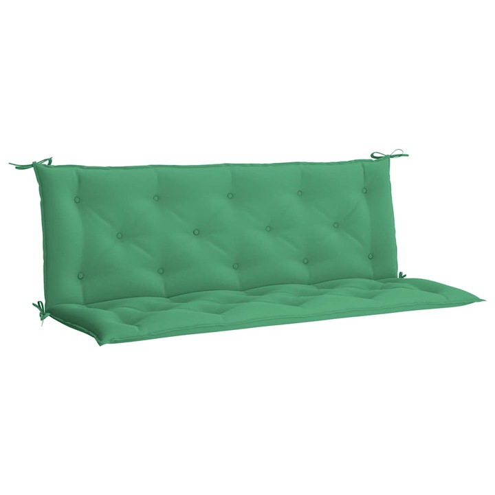 Perna banca de gradina vidaXL, verde, 150x(50+50)x7cm, material oxford, 2.9 Kg