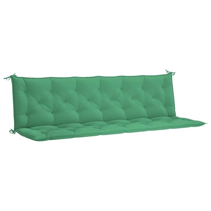 Perna banca de gradina vidaXL, verde, 200x(50+50)x7cm, material oxford, 3.8 Kg