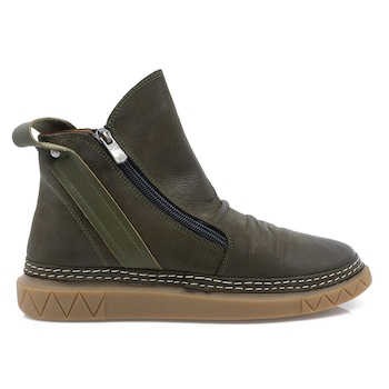 Ghete dama, Caspian, Cas-FE11, casual, piele naturala, Kaki Ghete dama, Caspian, Cas-FE11, casual, piele naturala, Kaki