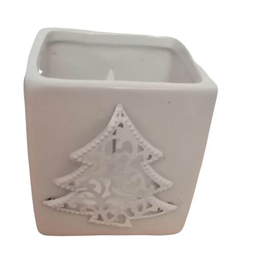 Suport lumanare brad metalic 7x7cm