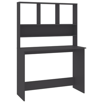 Birou cu rafturi, gri, 110 x 45 x 157 cm, PAL 800389 Birou cu rafturi, gri, 110 x 45 x 157 cm, PAL 800389