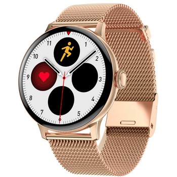Ceas SmartWatch idealSTORE, eXtremePRO™ Collection, Ecran 1,3 inch 3D High-Definition Full Touch, Android/IOS, Monitorizare ritm cardiac, Somn, Perioada Menstruala, Calorii arse, EKG, IP68, Notificari Apeluri, Mesaje, WhatsAPP, Culoare Gold Metalic Ceas SmartWatch idealSTORE, eXtremePRO™ Collection, Ecran 1,3 inch 3D High-Definition Full Touch, Android/IOS, Monitorizare ritm cardiac, Somn, Perioada Menstruala, Calorii arse, EKG, IP68, Notificari Apeluri, Mesaje, WhatsAPP, Culoare Gold Metalic