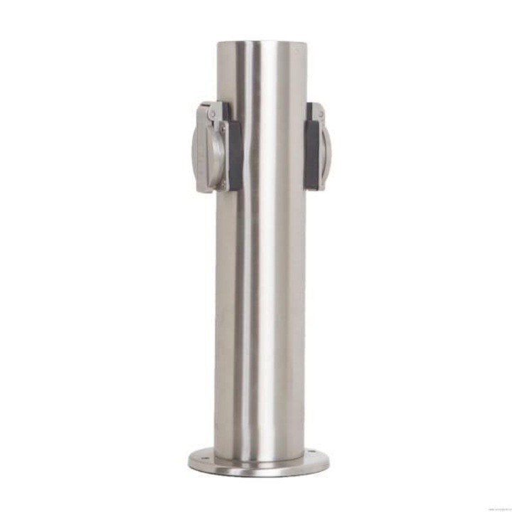 Stalp gradina cu 2 prize, Hilight, inaltime 32 cm, IP 44