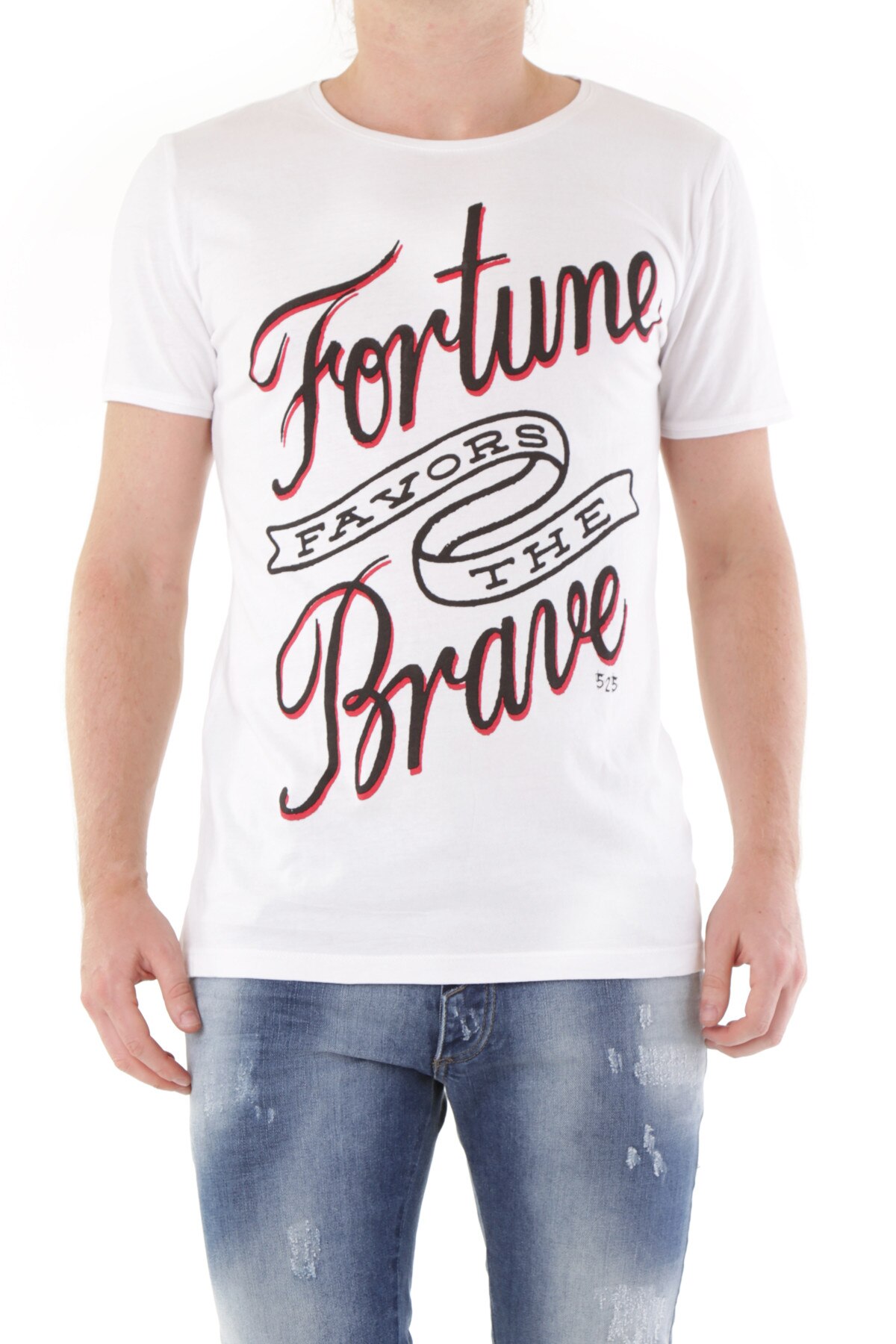 Tricou Barbati, 525, 9708343, Logo, Alb, Alb, L