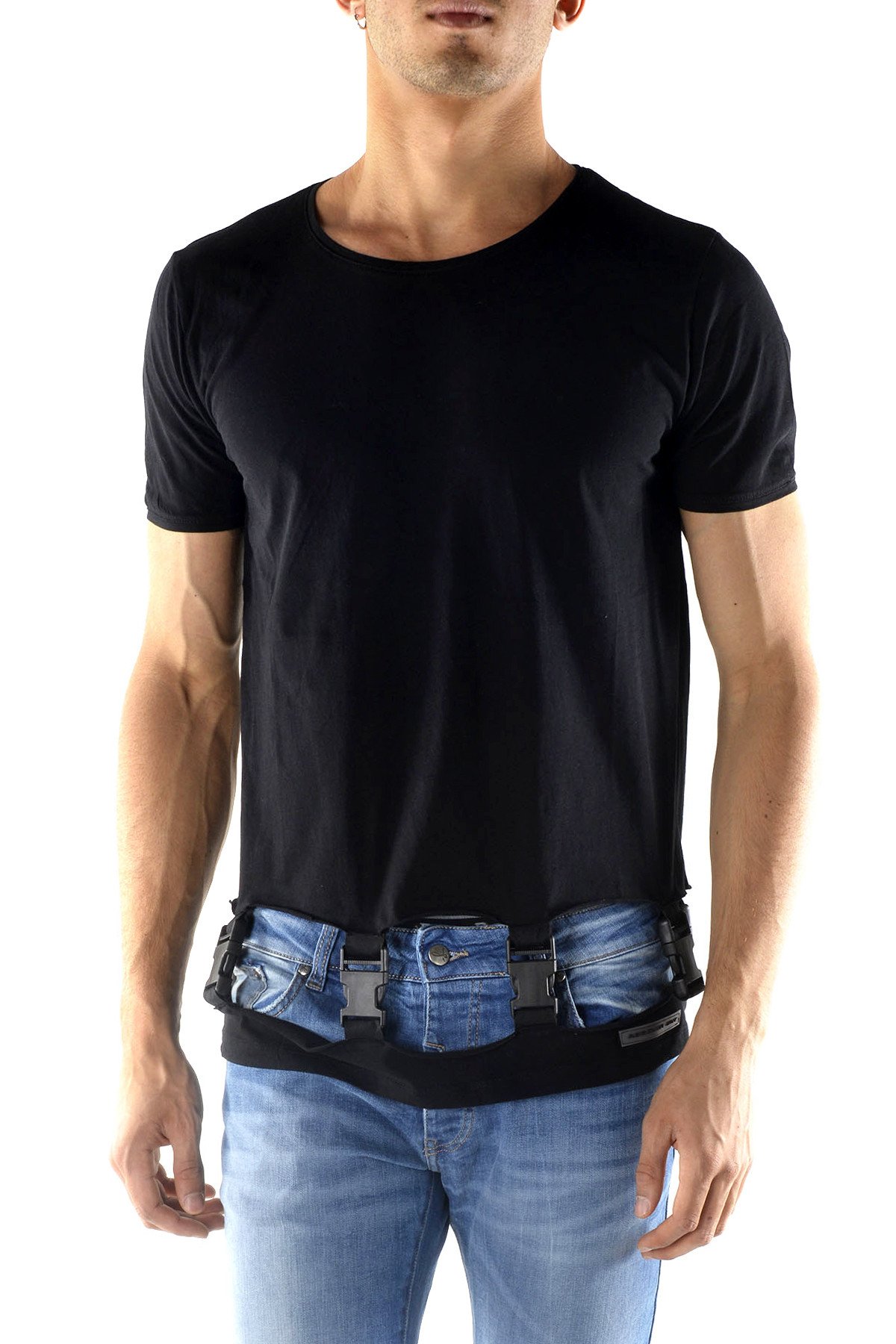 Tricou Barbati, Absolut Joy, 9708323, Logo, Negru, Negru, S