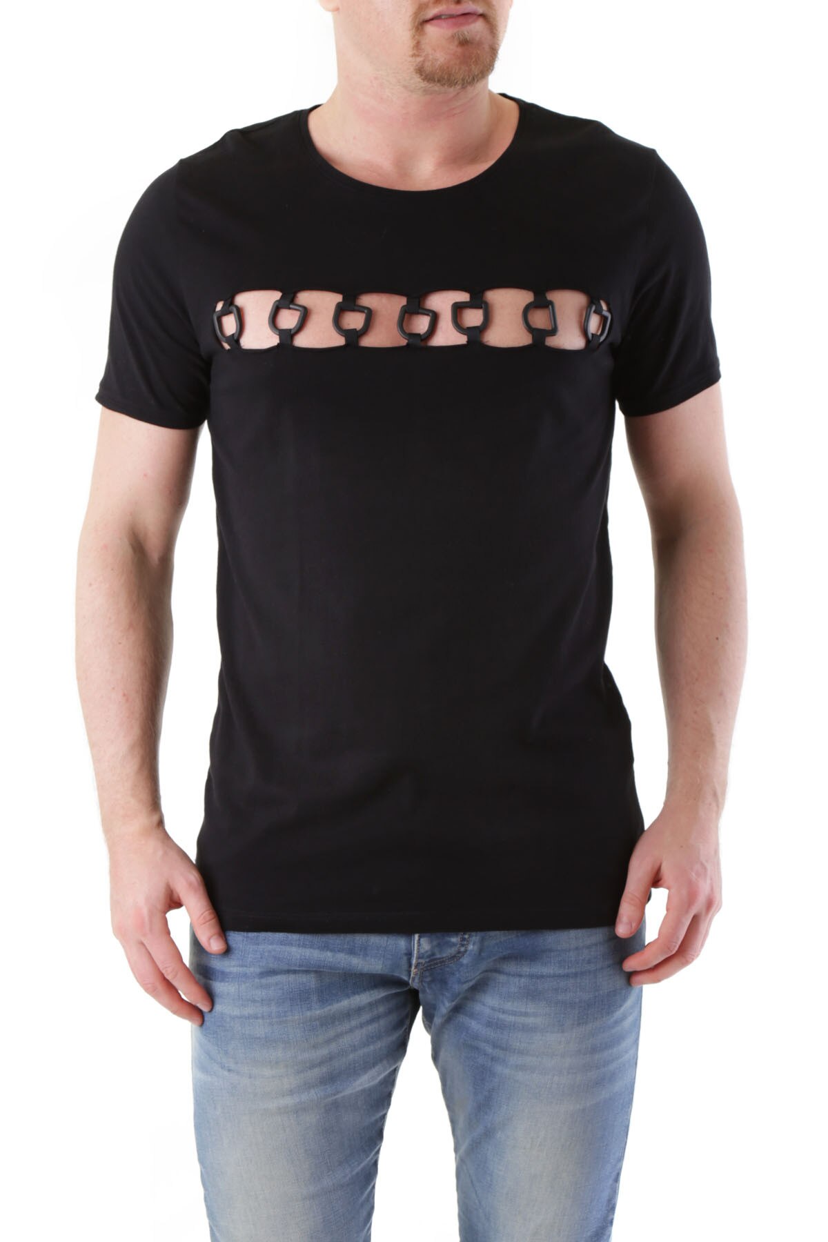 Tricou Barbati, Absolut Joy, 9708316, Logo, Negru, M INTL