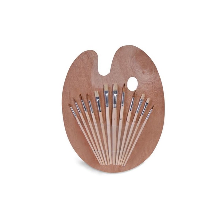 Комплект палитра и чертки за рисуване, 13 части