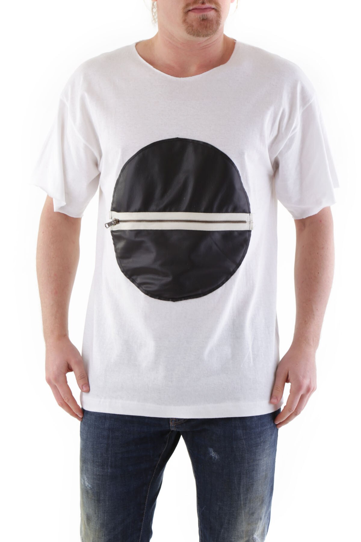 Tricou Barbati, Absolut Joy, 9708277, Logo, Alb, L INTL