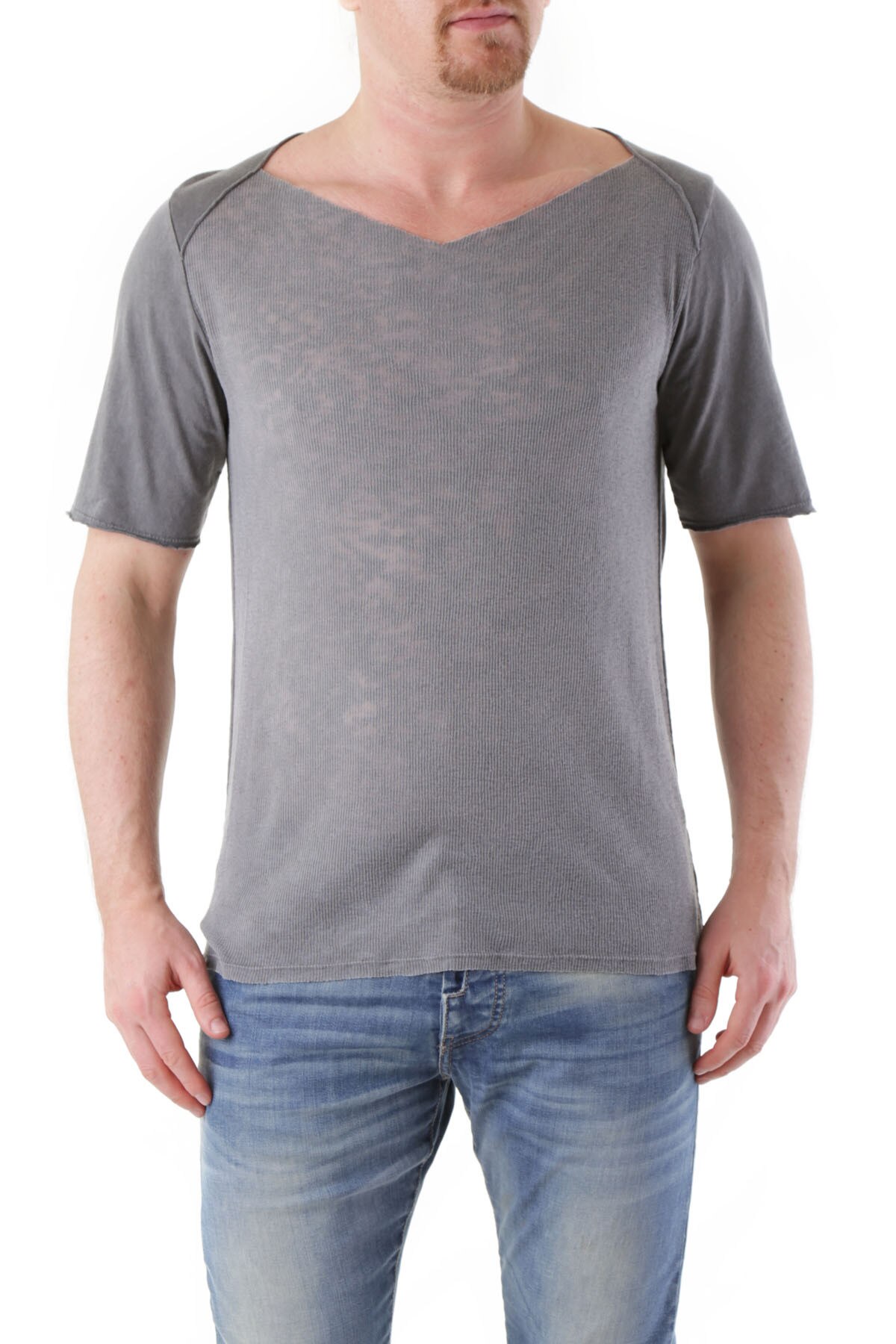 Tricou Barbati, Absolut Joy, 9708273, Logo, Gri, L INTL