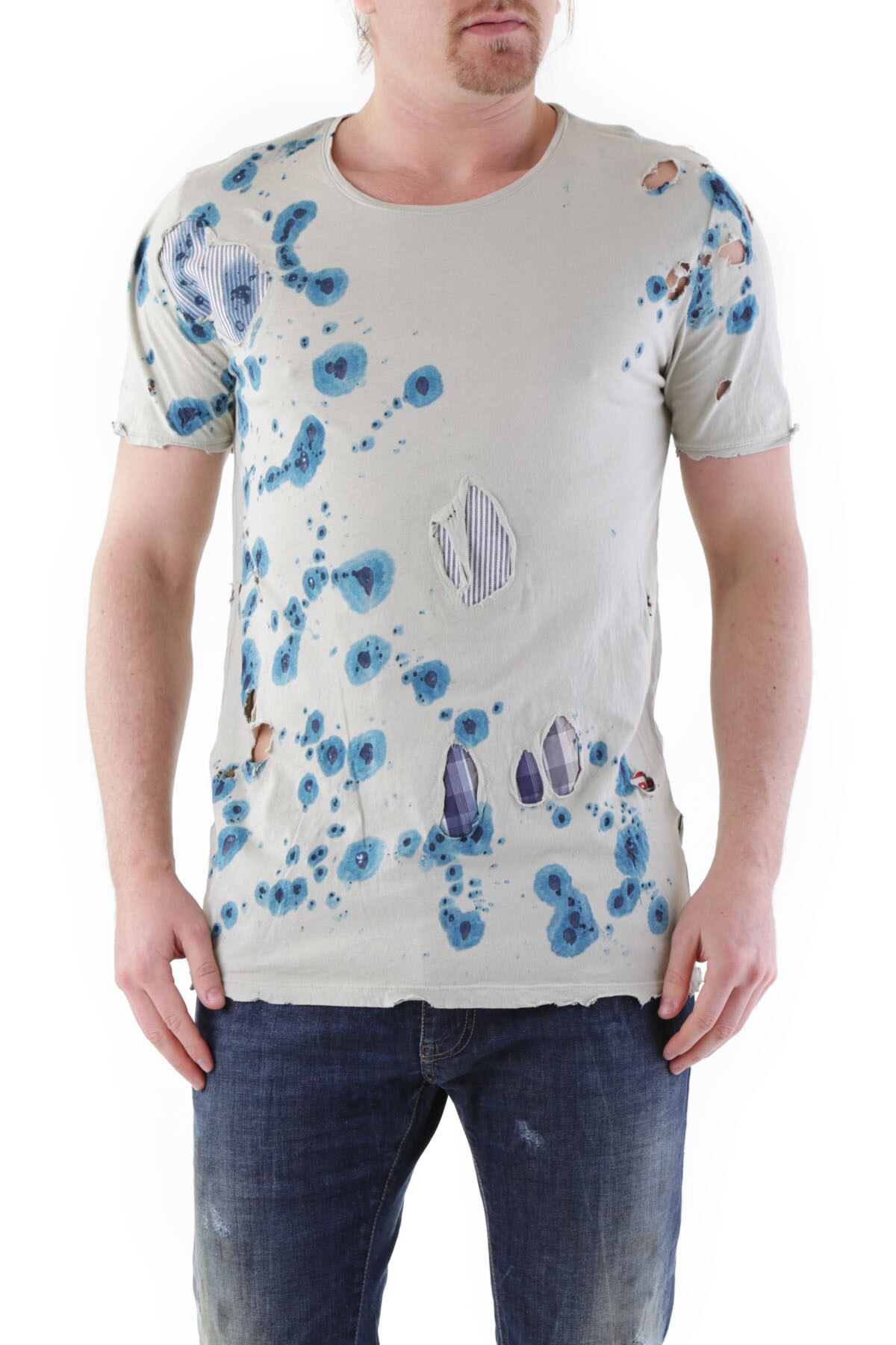 Tricou Barbati, Absolut Joy, 9708291, Logo, Bej, Bej, XL