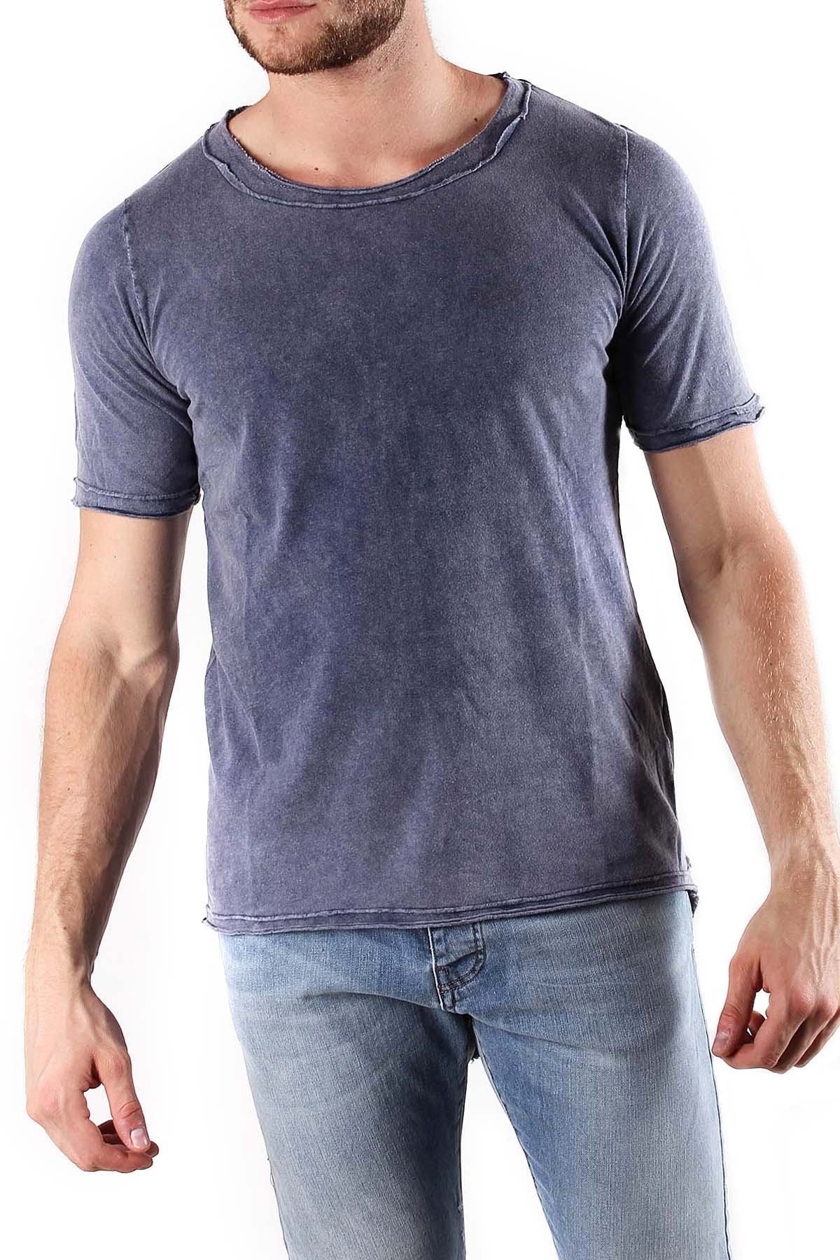 Tricou Barbati, Absolut Joy, 9708251, Logo, Albastru, Albastru