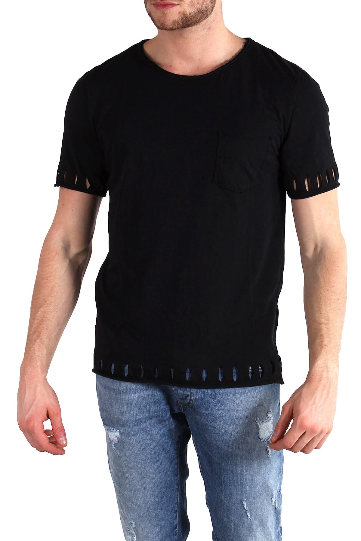 Tricou Barbati, Absolut Joy, 9708233, Logo, Negru, Negru, M
