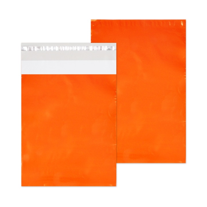 Set Pungi curierat, plicuri curierat 250x350+50, Orange,100 buc