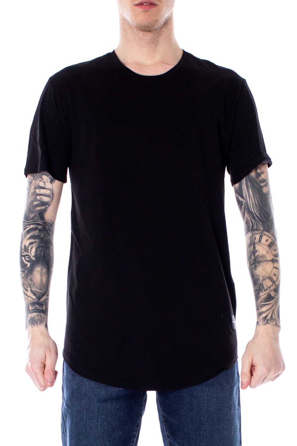 Tricou Barbati, Only & Sons, 9708027, Logo, Negru, Negru, XS