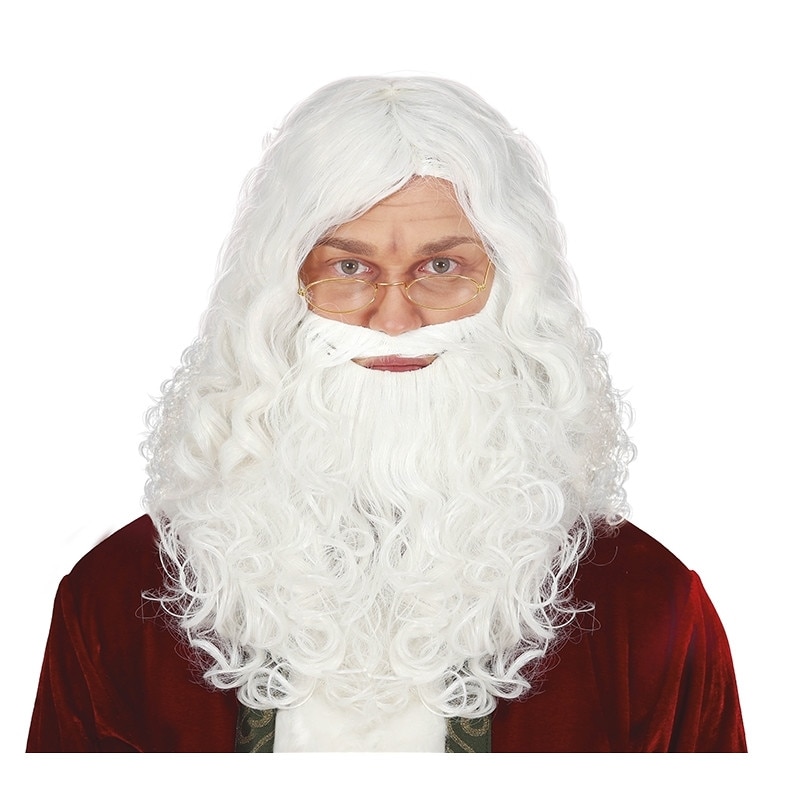 Peruca si Barba Mos Craciun, Alb