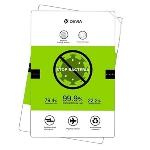 Протектор за екран Devia Hydrogel HD Antibacterial, Удароустойчив ...