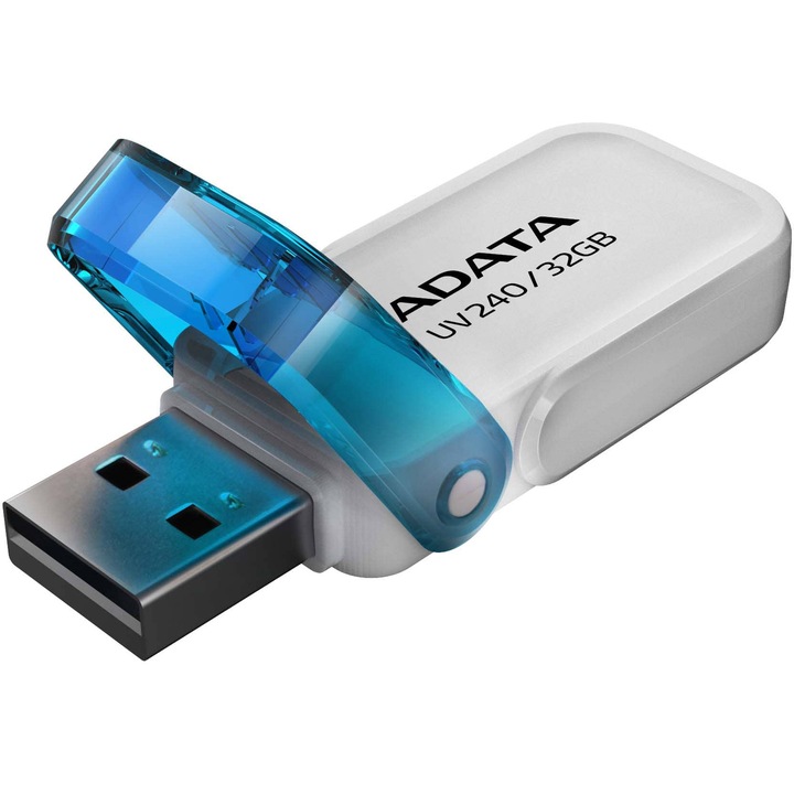 Memorie USB Flash Drive ADATA 32GB, UV240, USB 2.0, Alb