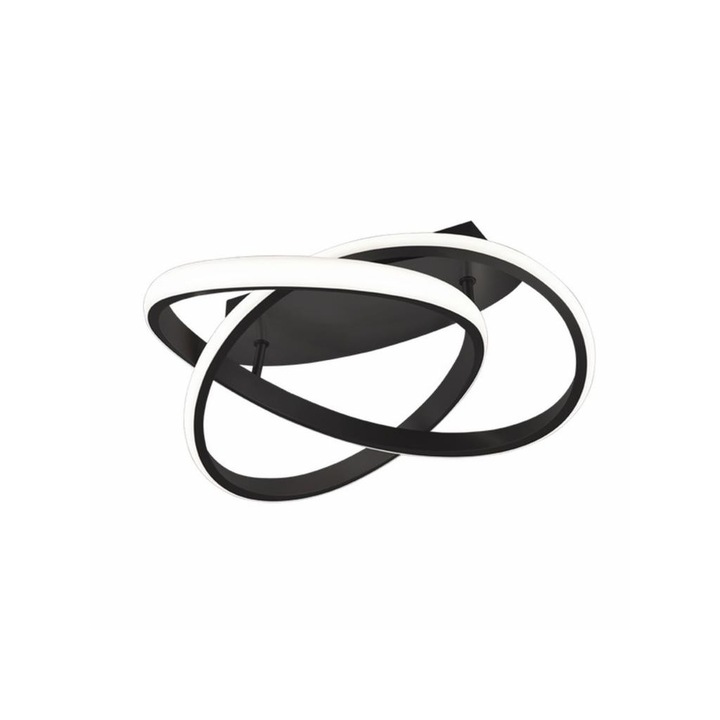 Trio 7472165 TRIO R62051132 Course fekete fényerőszabályzós LED mennyezeti lámpa