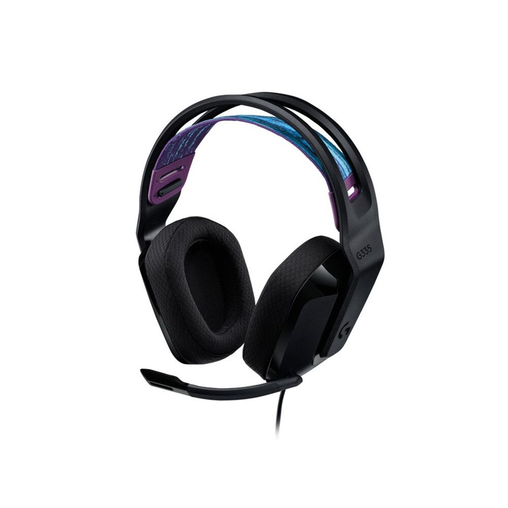 Logitech G335 Gaming Headset Black, 175196, Mikrofon/Fülhallgató