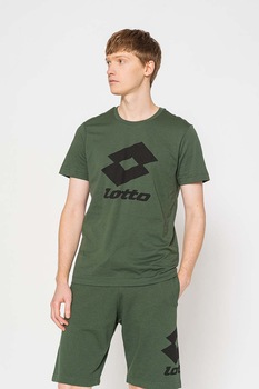 Lotto, Tricou cu imprimeu logo Smart, Verde feriga Lotto, Tricou cu imprimeu logo Smart, Verde feriga