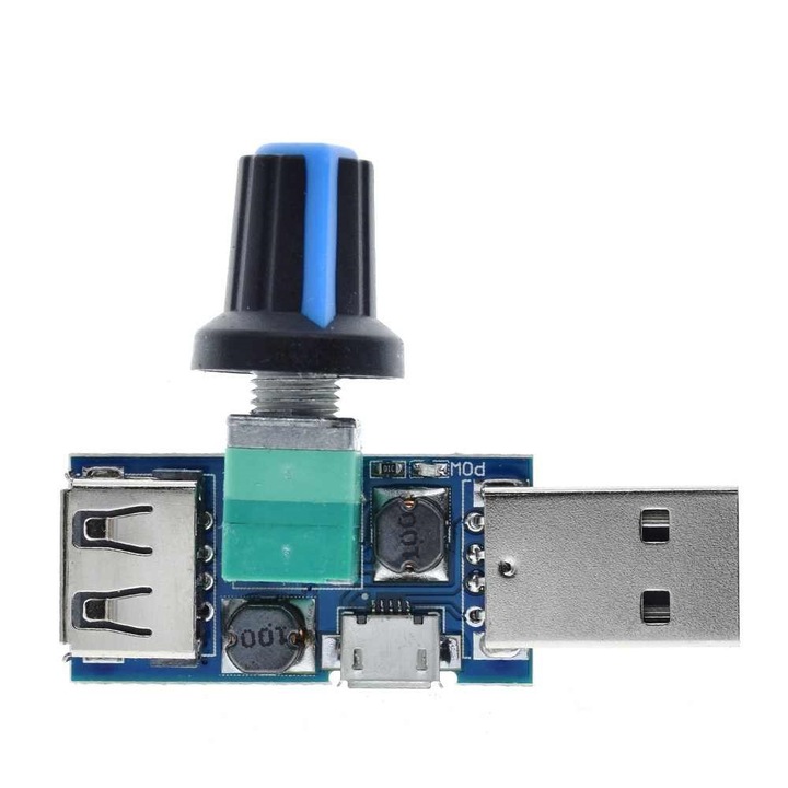 USB feszültségvezérlő modul potenciométerrel, 2,5-8V, 5W OKYN3241-1