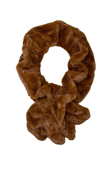 Fular din blana ecologica U, Dacali, maro