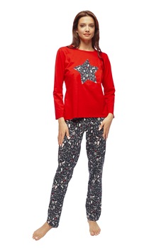 Pijama pentru femei PFI02, multicolor, Uniconf, Multicolor Pijama pentru femei PFI02, multicolor, Uniconf, Multicolor