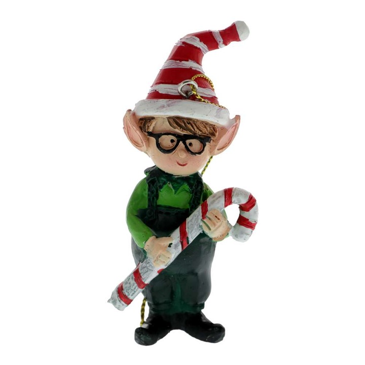 Figurina copil spiridus Craciun 9 cm