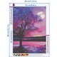 Set de broderie cu diamante 5d, pictura 30x25cm, model colored Tree ZY27