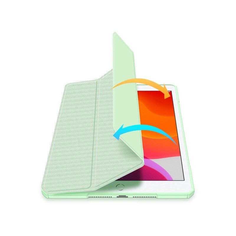 Husa Smartcase Tableta Duxducis Toby Armor Compatibila Cu Ipad 7 / 8 / 9 10.2" Cu Suport Pentru Pencil, Verde