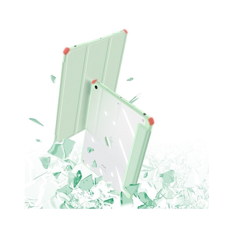 Husa Smartcase Tableta Duxducis Toby Armor Compatibila Cu Ipad 7 / 8 / 9 10.2" Cu Suport Pentru Pencil, Verde