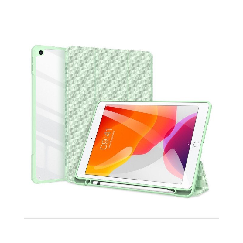 Husa Smartcase Tableta Duxducis Toby Armor Compatibila Cu Ipad 7 / 8 / 9 10.2" Cu Suport Pentru Pencil, Verde