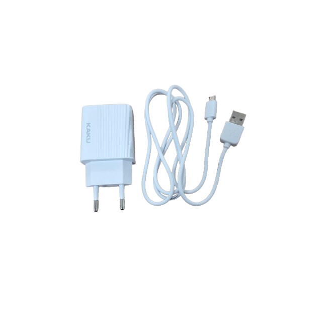 Incarcator si Cablu 2.4A Micro Kaku Alb 1m