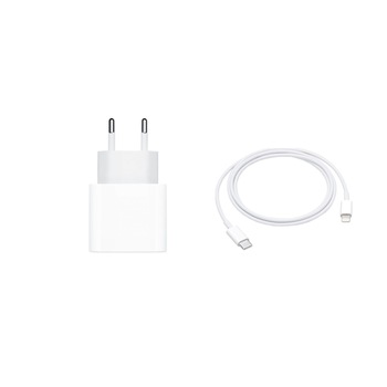 Incarcator pentru iPhone, fast charge si cablu de date Lightning de 1 metru, Alb Incarcator pentru iPhone, fast charge si cablu de date Lightning de 1 metru, Alb