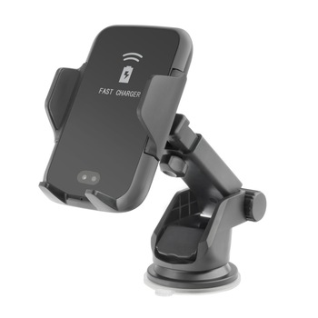 Incarcator Auto Wireless, The Phone Closet, 10W Fast Charger si senzor inteligent, rotire 360°, brat reglabil, suport ventuza / grila ventilatie, compatibil universal standard Qi, pentru Samsung, Apple, Huawei, Sony, Nokia, Xiaomi, Lenovo, Oppo, Negru Incarcator Auto Wireless, The Phone Closet, 10W Fast Charger si senzor inteligent, rotire 360°, brat reglabil, suport ventuza / grila ventilatie, compatibil universal standard Qi, pentru Samsung, Apple, Huawei, Sony, Nokia, Xiaomi, Lenovo, Oppo, Negru