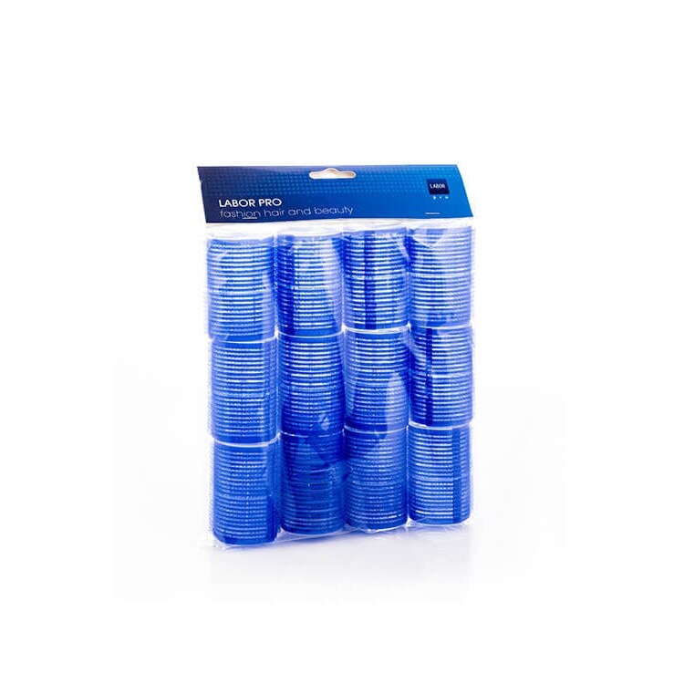 Set 12 bigudiuri scai, labor pro, albastru, 40 mm