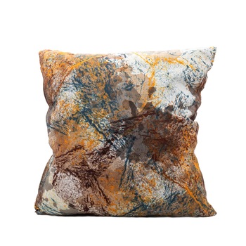 Perna decorativa, 43x43cm, poliester, gramaj 200 g, burduf, poliester, inchidere fermoar, model toamna Perna decorativa, 43x43cm, poliester, gramaj 200 g, burduf, poliester, inchidere fermoar, model toamna