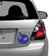 Sticker auto albastru, Mad Ball
