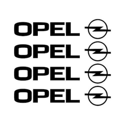 Set stickere manere Opel, Negre